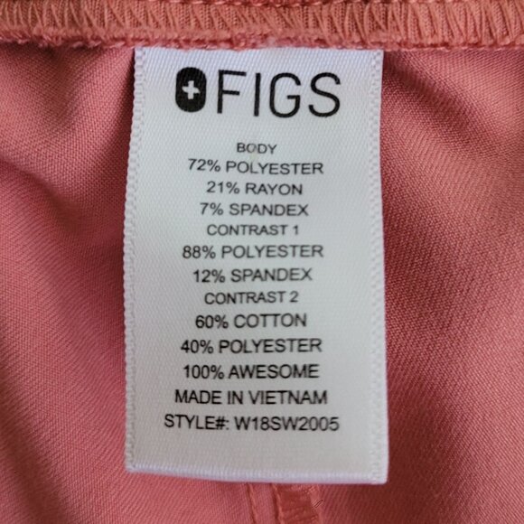 Figs Technical Coral Joggers XS Polyester Rayon Blend - Picture 4 of 14